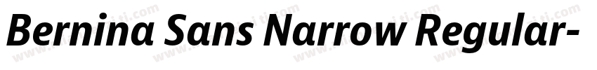 Bernina Sans Narrow Regular字体转换